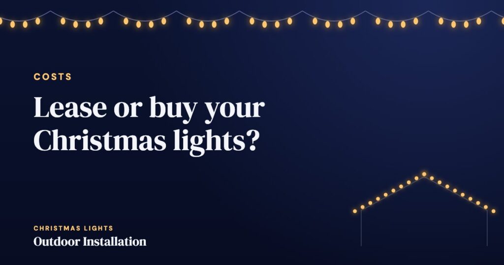 Lease or buy your Christmas lights?